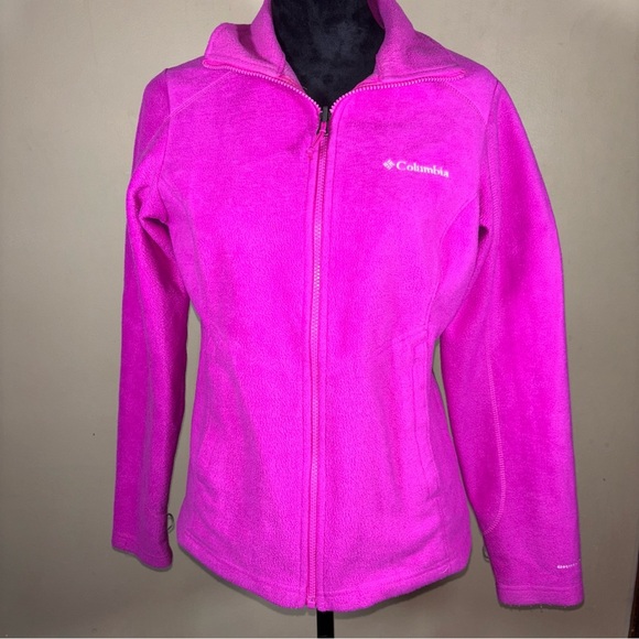 Columbia Hot Pink Omni-Heat Fleece Jacket Size S - Picture 1 of 12